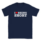 I LOVE BEING SHORT - BABY TEE – Navy