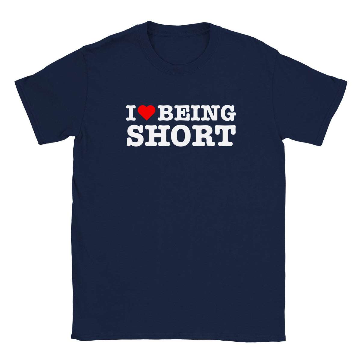 I LOVE BEING SHORT - BABY TEE – Navy
