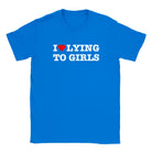 I LOVE LYING TO GIRLS - BABY TEE – Royal