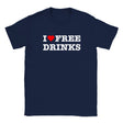 I LOVE FREE DRINKS - BABY TEE – Navy