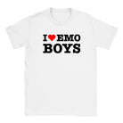 I LOVE EMO BOYS - BABY TEE – White