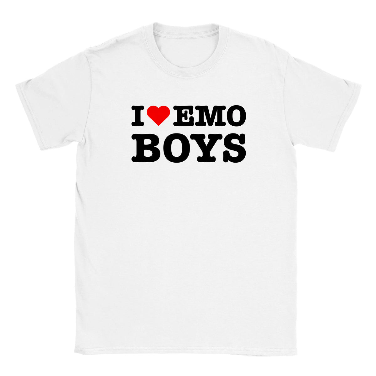 I LOVE EMO BOYS - BABY TEE – White