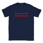 BREAK MY BED NOT MY HEART - BABY TEE – Navy