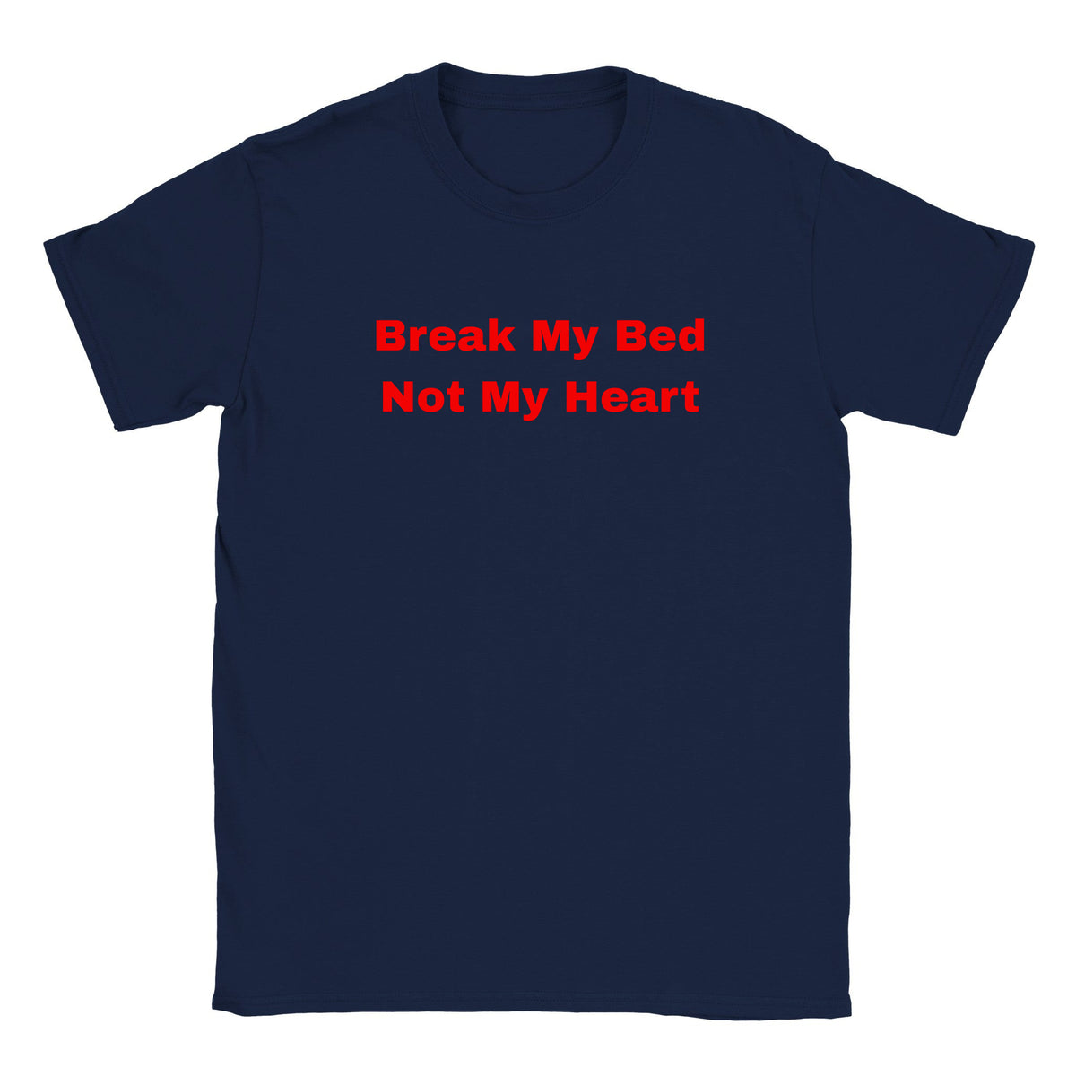 BREAK MY BED NOT MY HEART - BABY TEE – Navy