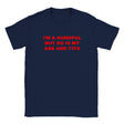 I'M A HANDFUL BUT SO IS MY ASS AND TITS - BABY TEE – Navy