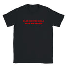 FLAT-CHESTED GIRLS HAVE BIG HEARTS - BABY TEE – Black