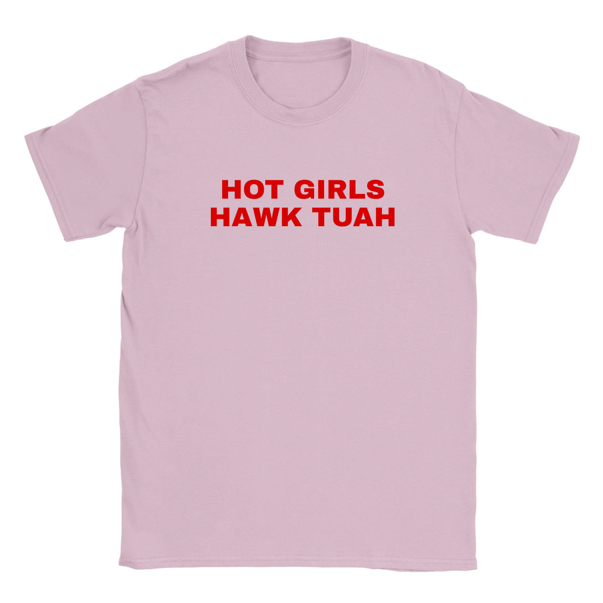 HOT GIRLS HAWK TUAH - BABY TEE – Light Pink
