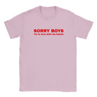 SORRY BOYS I'M IN LOVE WITH MY BESTIE - BABY TEE – Light Pink