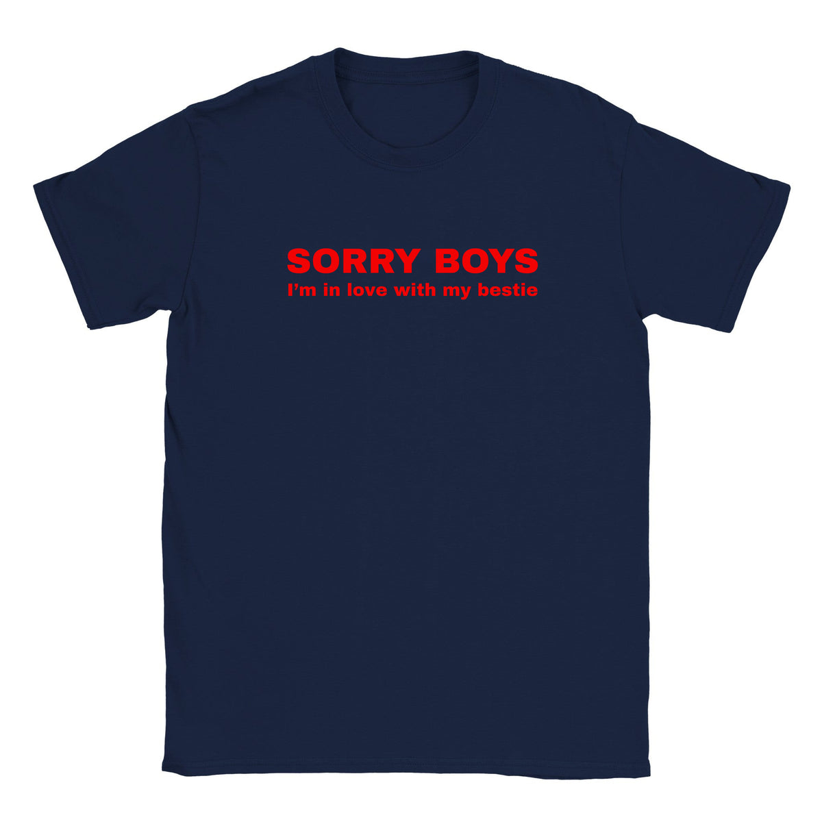 SORRY BOYS I'M IN LOVE WITH MY BESTIE - BABY TEE – Navy