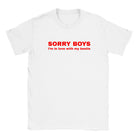 SORRY BOYS I'M IN LOVE WITH MY BESTIE - BABY TEE – White