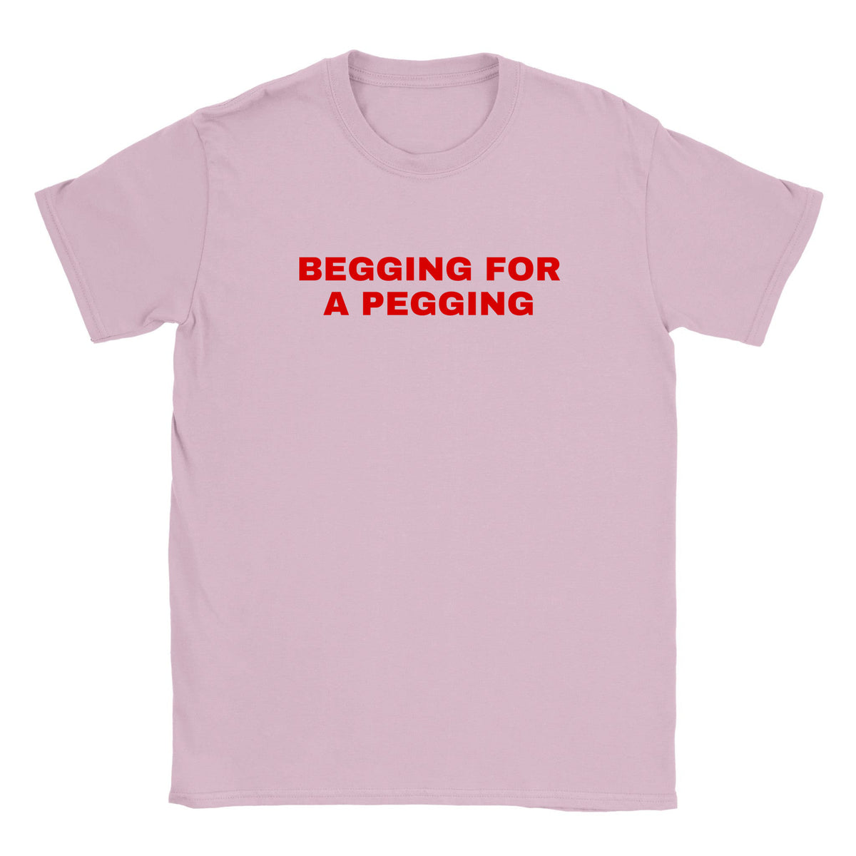 BEGGING FOR A PEGGING - BABY TEE – Light Pink