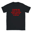 PLEASE BE NICE TO ME EVEN THOUGH I'M SORT OF A BITCH - BABY TEE – Black