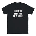 BENDERS KEEP YOU HOT & SKINNY - BABY TEE – Black