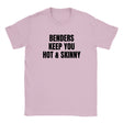BENDERS KEEP YOU HOT & SKINNY - BABY TEE – Light Pink