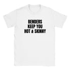 BENDERS KEEP YOU HOT & SKINNY - BABY TEE – White