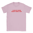 I LOVE MY BOOBS EXCEPT WHEN I RUN - BABY TEE – Light Pink