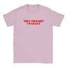 THEY THOUGHT I WAS GAY - BABY TEE – Light Pink