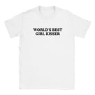 WORLD'S BEST GIRL KISSER - BABY TEE – White