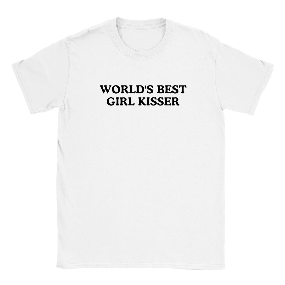 WORLD'S BEST GIRL KISSER - BABY TEE – White