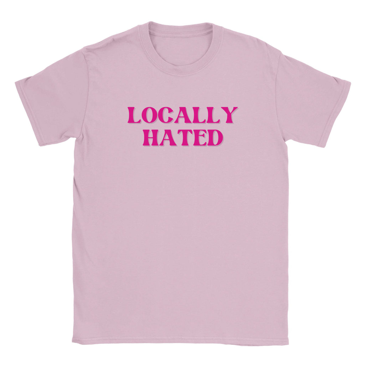 LOCALLY HATED - BABY TEE – Light Pink