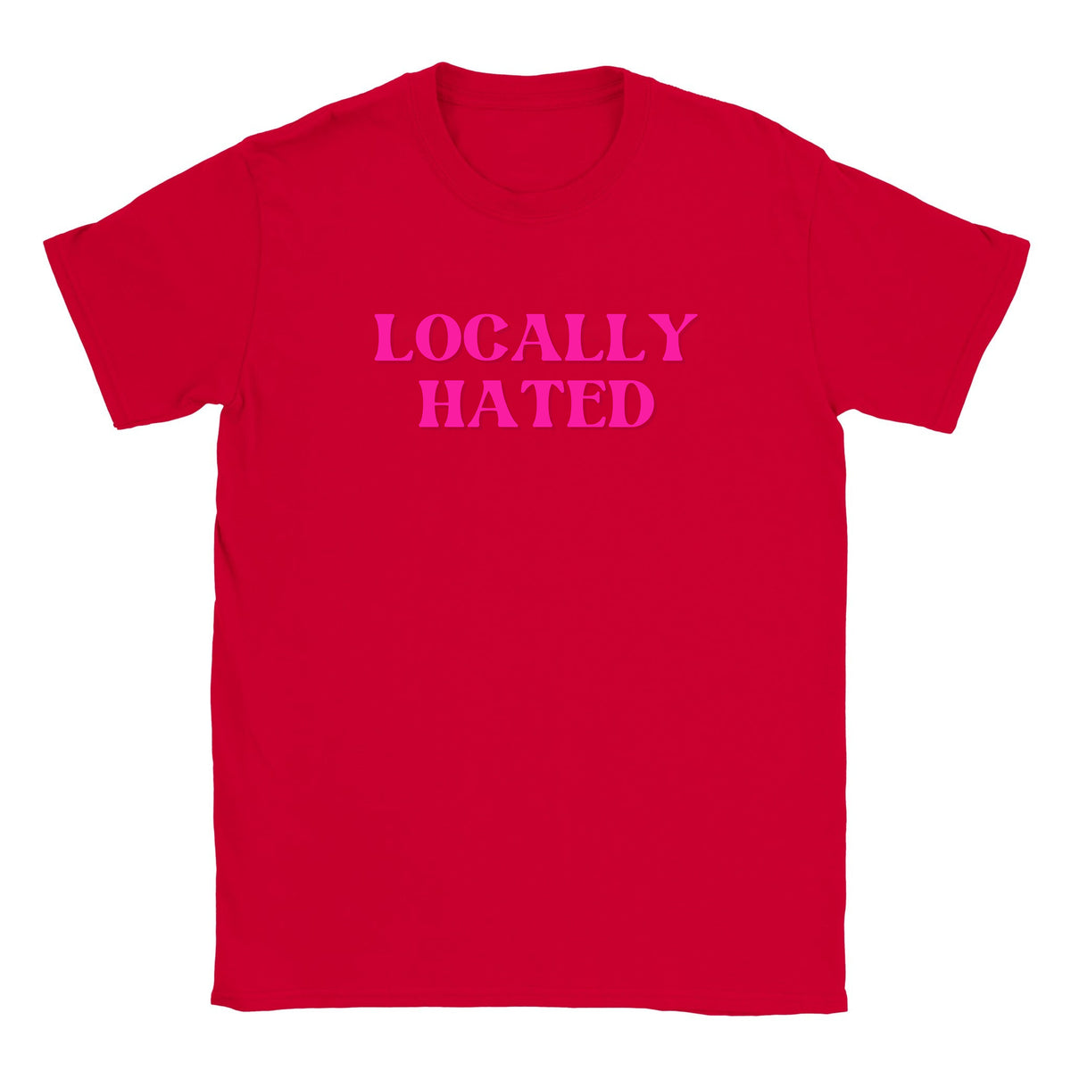 LOCALLY HATED - BABY TEE – Red