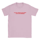 I DO NOT FORGIVE AND FORGET I HATE AND REMEMBER - BABY TEE – Light Pink