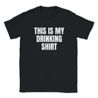 THIS IS MY DRINKING SHIRT - BABY TEE – Black