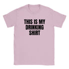 THIS IS MY DRINKING SHIRT - BABY TEE – Light Pink
