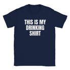 THIS IS MY DRINKING SHIRT - BABY TEE – Navy