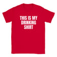 THIS IS MY DRINKING SHIRT - BABY TEE – Red