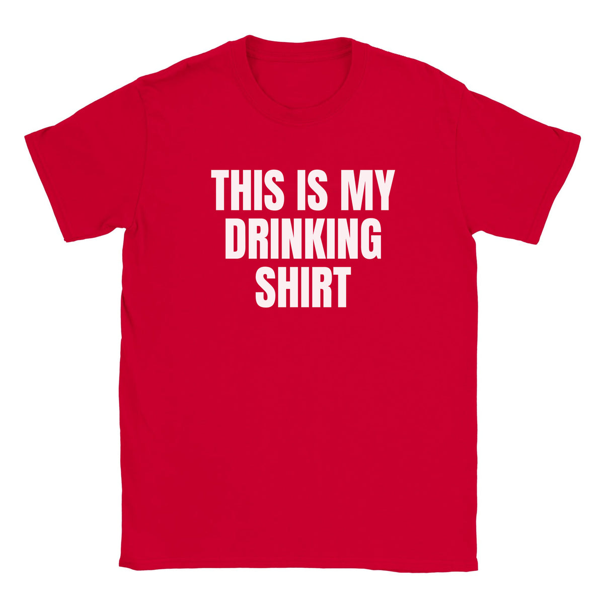 THIS IS MY DRINKING SHIRT - BABY TEE – Red