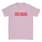 EAT ITALIAN KISS FRENCH - BABY TEE – Light Pink
