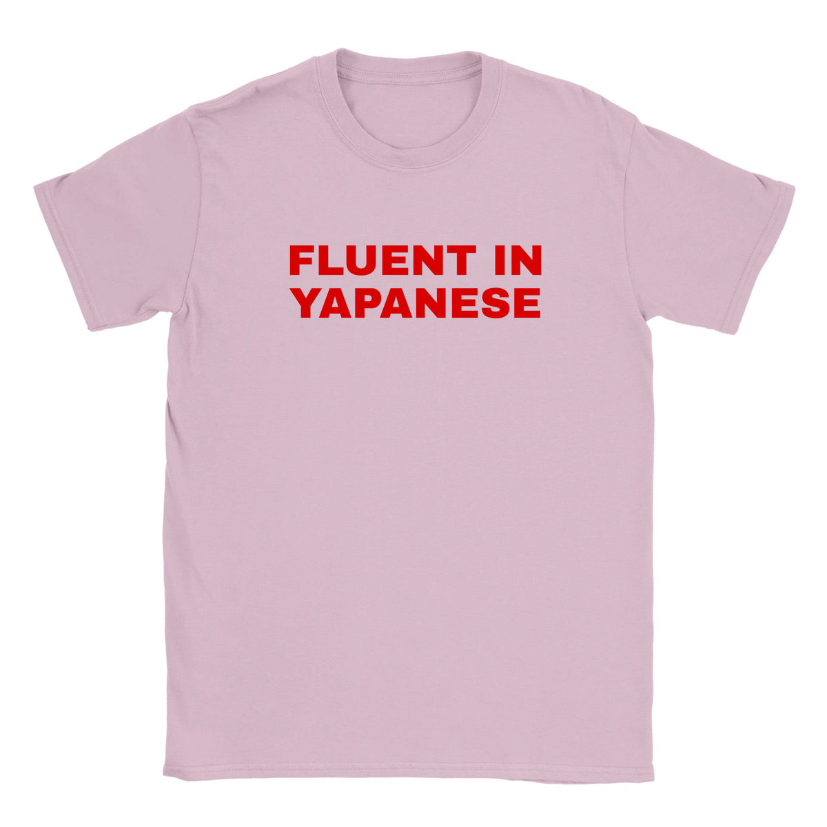 FLUENT IN YAPANESE - BABY TEE – Light Pink