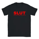 SLUT (SENSITIVE, LOVING, UNIQUE, TICKLISH) - BABY TEE – Black
