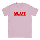 SLUT (SENSITIVE, LOVING, UNIQUE, TICKLISH) - BABY TEE – Light Pink