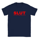 SLUT (SENSITIVE, LOVING, UNIQUE, TICKLISH) - BABY TEE – Navy
