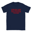IF MEN ONLY THINK WITH THEIR DICKS, THEN LET ME BLOW YOUR MIND - BABY TEE – Navy
