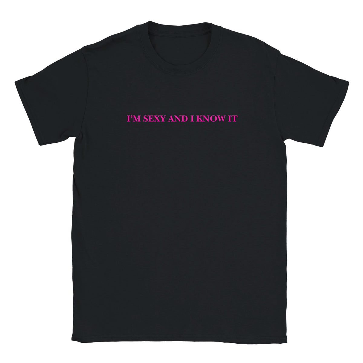 I'M SEXY AND I KNOW IT - BABY TEE – Black