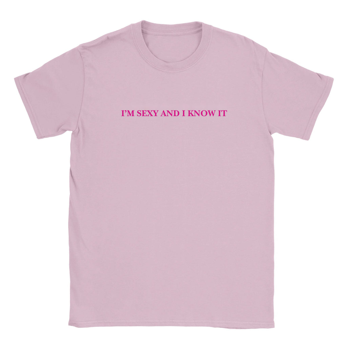 I'M SEXY AND I KNOW IT - BABY TEE – Light Pink