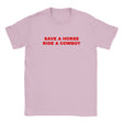 SAVE A HORSE RIDE A COWBOY - BABY TEE – Light Pink