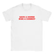 SAVE A HORSE RIDE A COWBOY - BABY TEE – White