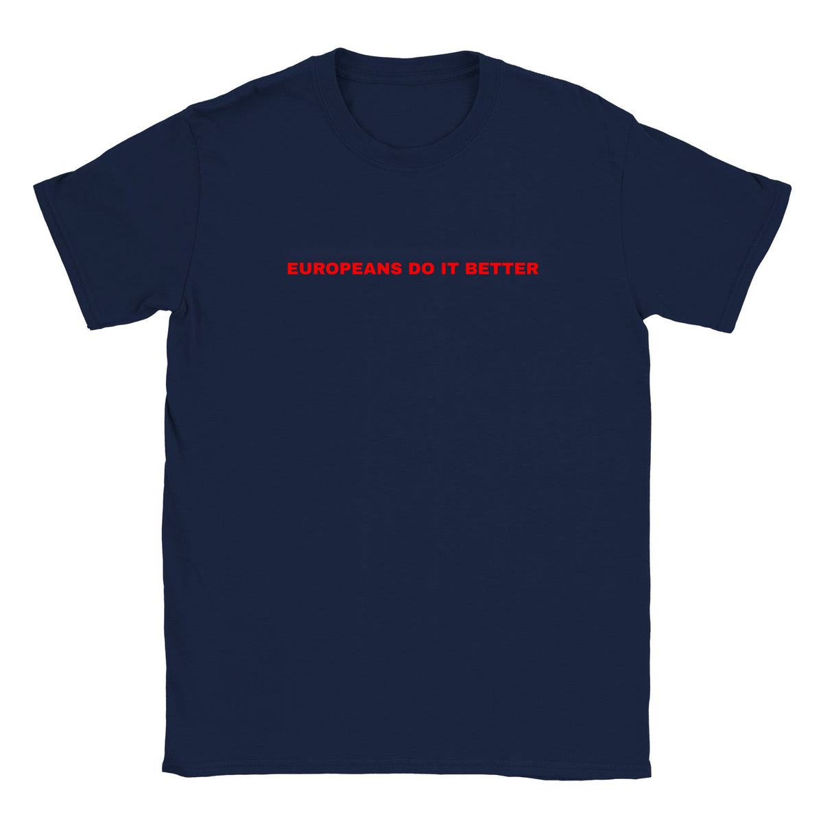 EUROPEANS DO IT BETTER - BABY TEE – Navy