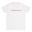 EUROPEANS DO IT BETTER - BABY TEE – White