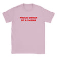 PROUD OWNER OF A V GINA - BABY TEE – Light Pink