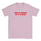 PROUD OWNER OF A V GINA - BABY TEE – Light Pink