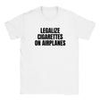 LEGALIZE CIGARETTES ON AIRPLANES - BABY TEE – White