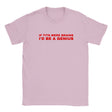 IF TITS WERE BRAINS I'D BE A GENIUS - BABY TEE – Light Pink