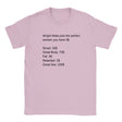 ALRIGHT FELLAS PICK THE PERFECT WOMEN YOU HAVE 5$ - BABY TEE – Light Pink
