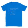 ALRIGHT FELLAS PICK THE PERFECT WOMEN YOU HAVE 5$ - BABY TEE – Royal
