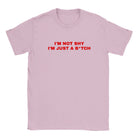 I'M NOT SHY I'M JUST A B*TCH - BABY TEE – Light Pink